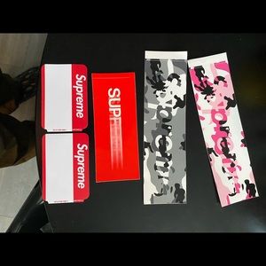 Supreme pack of four assorted stickers